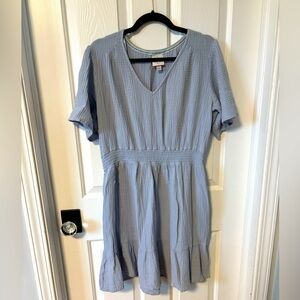 Blue gauzy sundress